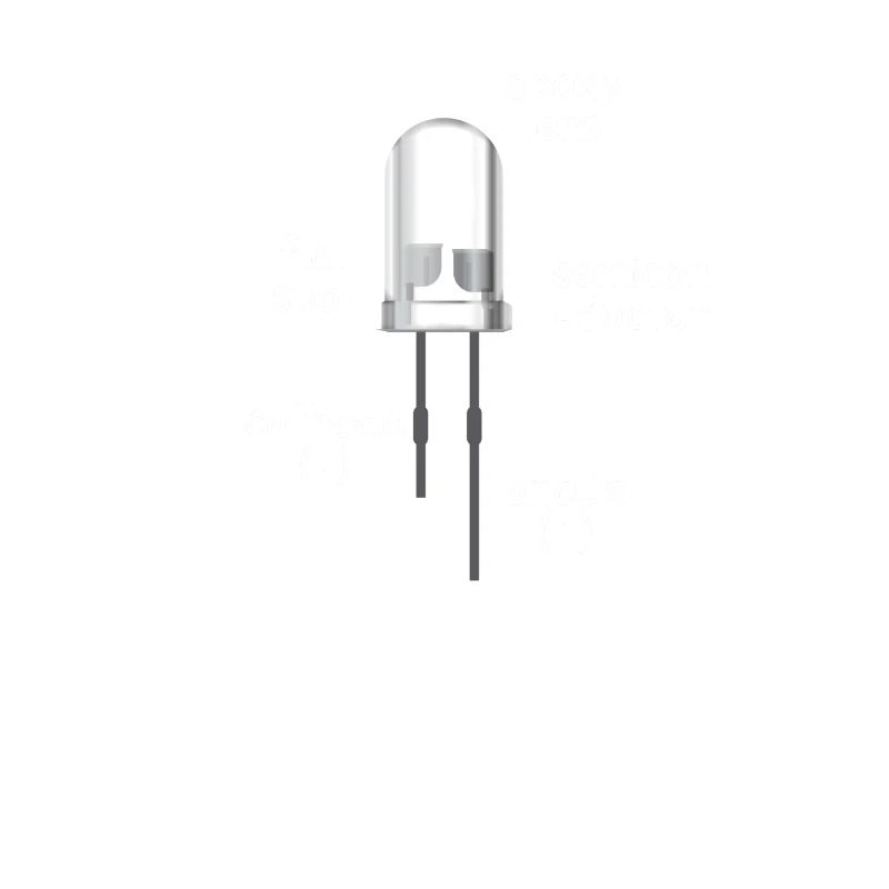 electronics white LED with description as a gift