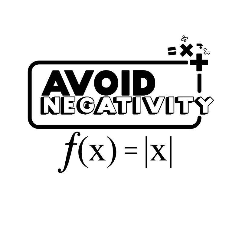 Avoid Negativity - black