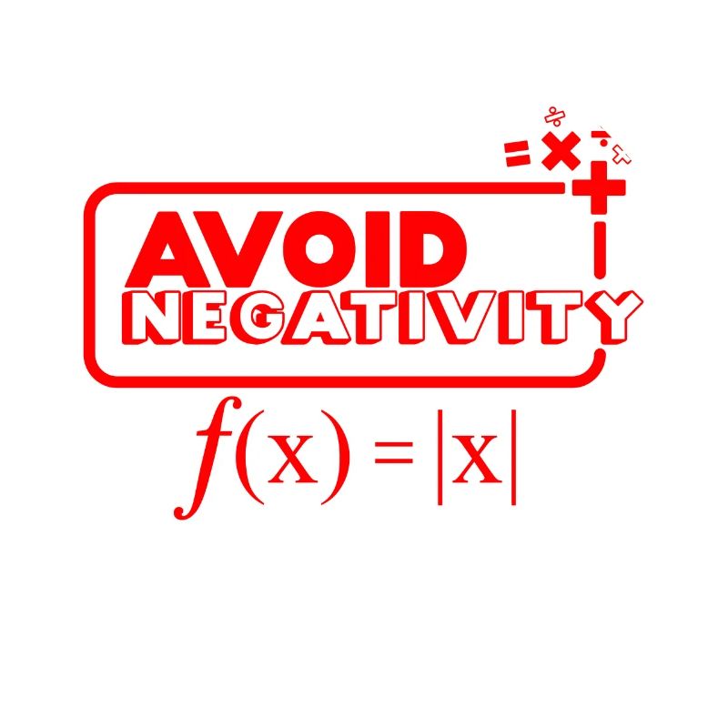 Avoid negativity - red