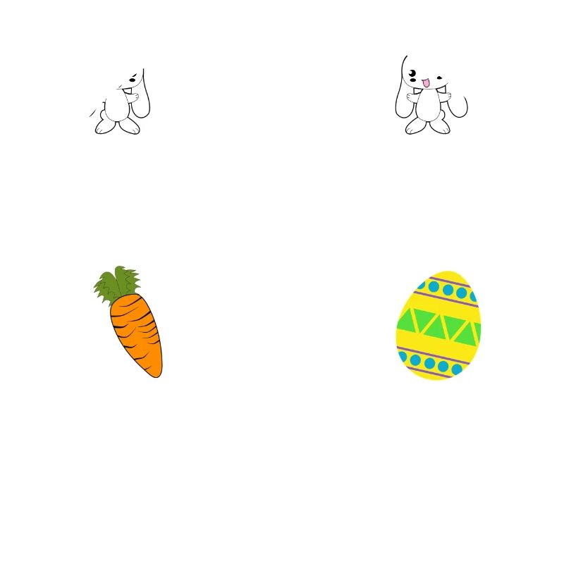 J'enseigne les lapins les plus mignons dans le patch de Pâques