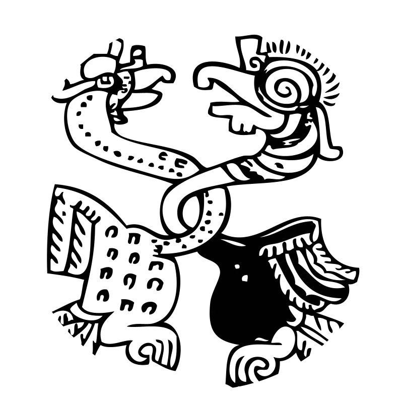 Mayan Bird Symbols - Mayan script - Mayan glyphs
