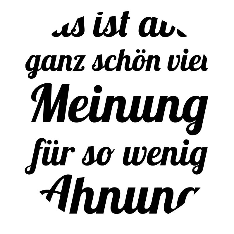 Beaucoup d’avis - Peu de intuition