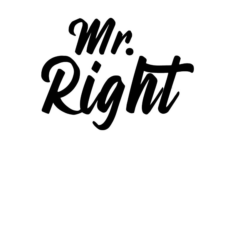 Mr Right Couples Couple Valentine's Day Gift