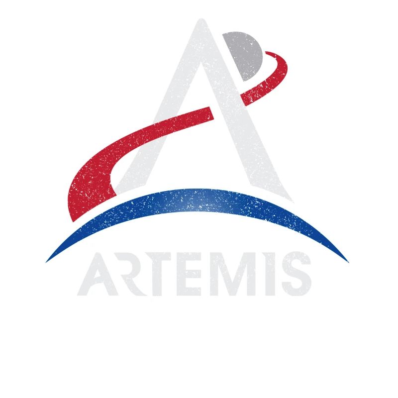 Logo du programme Artemis Lune Mars Espace Nasa Lunaire Mi