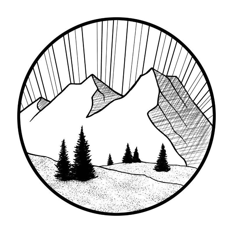 mountain drawing