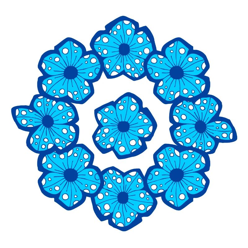 bouquet bleu