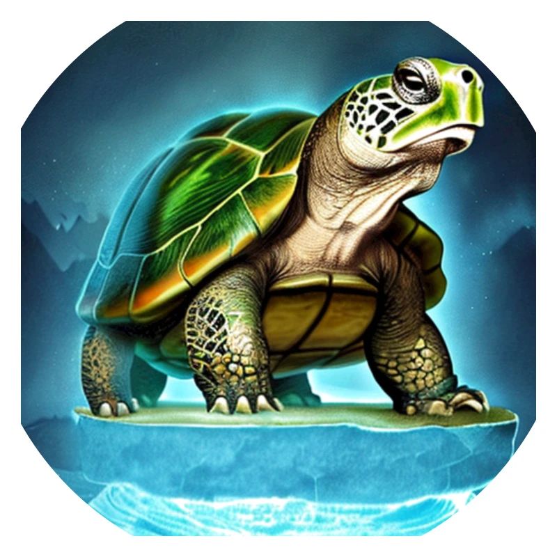 Turtle on a glacier
