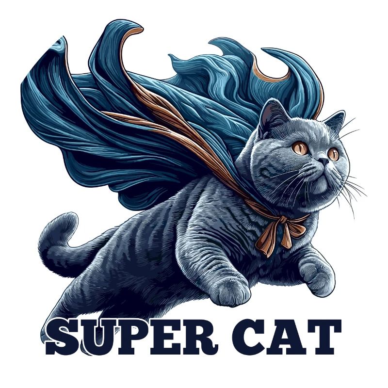 Super Katze BKH Blue Geschenk