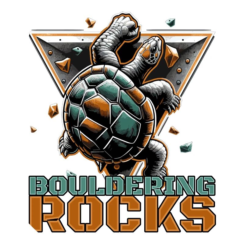 Bouldering Rocks Turtle Climbing Gift