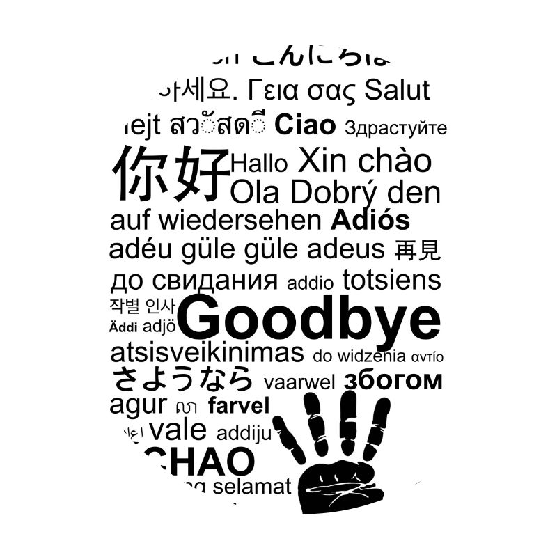 Goodbye and Hello in Various Languages