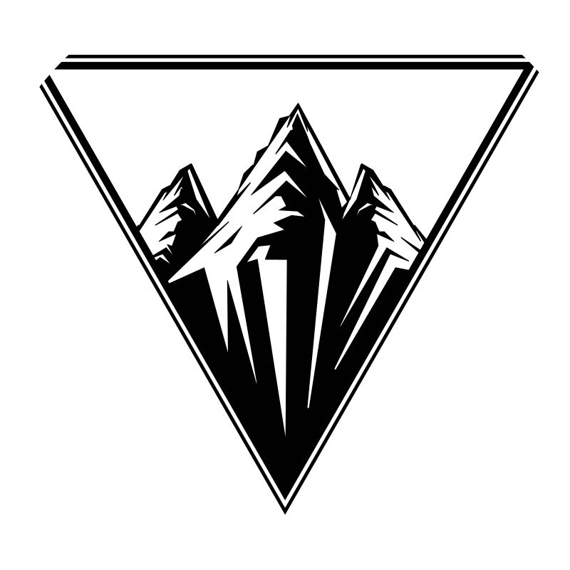 montagnes symbole icon triangle