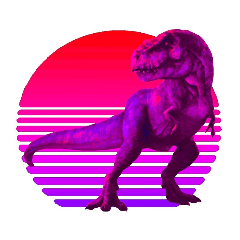 Retrowave Sunset avec TRex