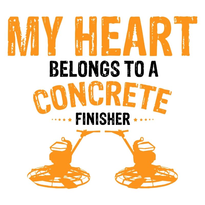 Concrete builder design for construction workers and construction site