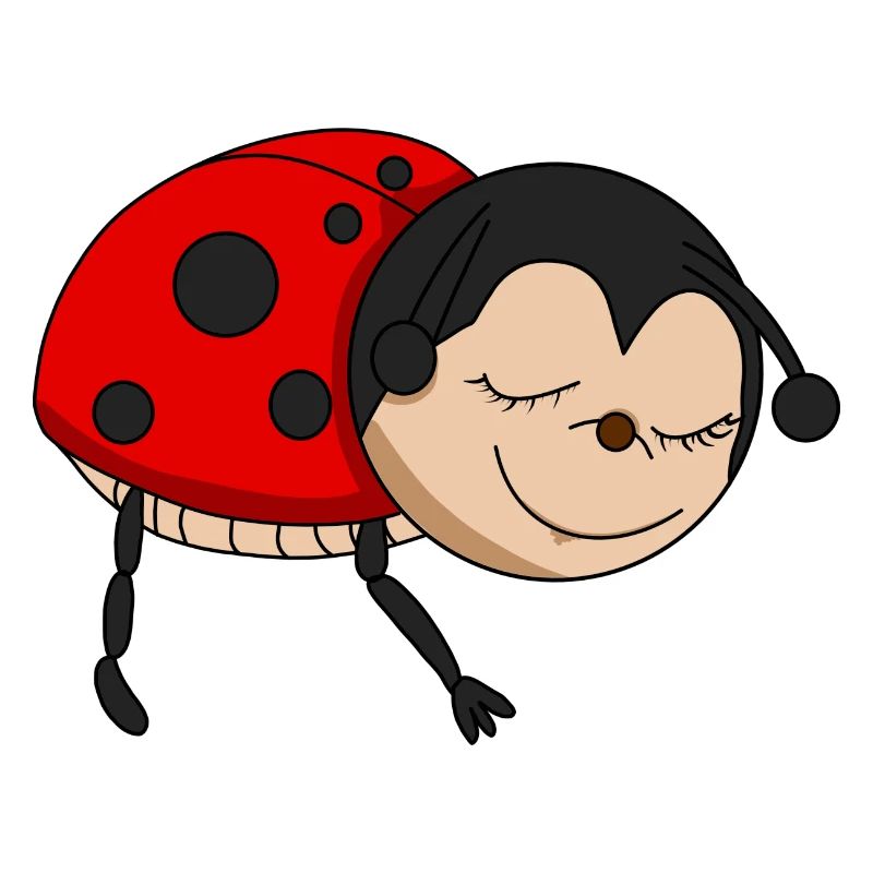 Ladybug sleeps