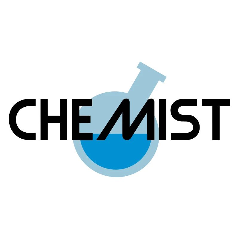 Chemist (inclined round flask with liquid)