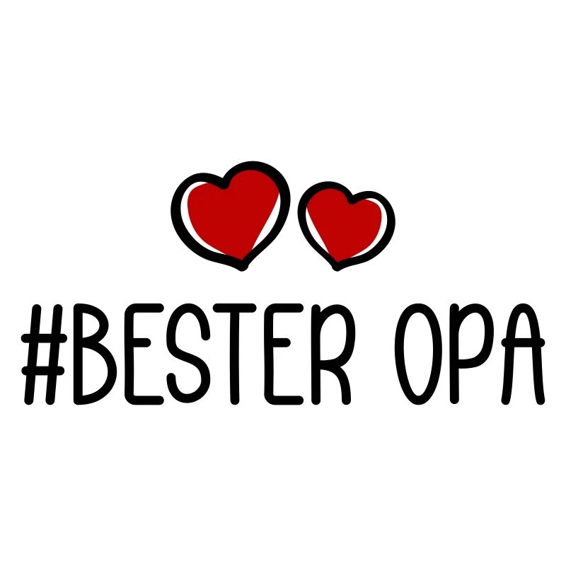 Bester Opa Herzen Liebe