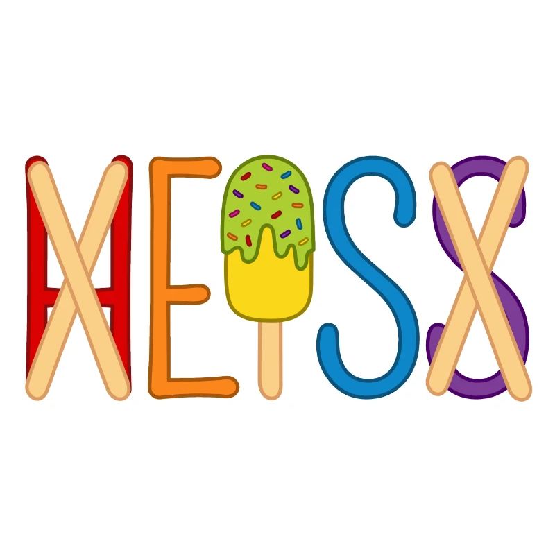 H EIS S - Eis essen - heiß - Sommer - Hitze - Eis