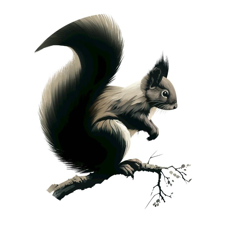 Squirrel on branch