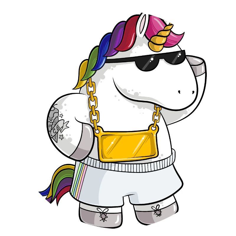 Unique Comic Einhorn