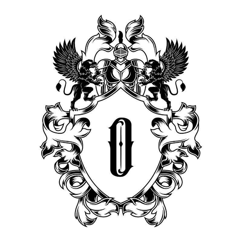 O Buchstabe Wappen