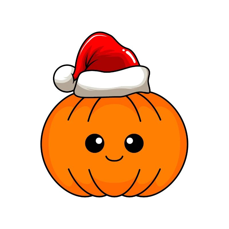 Pumpkin Christmas Comic Noël