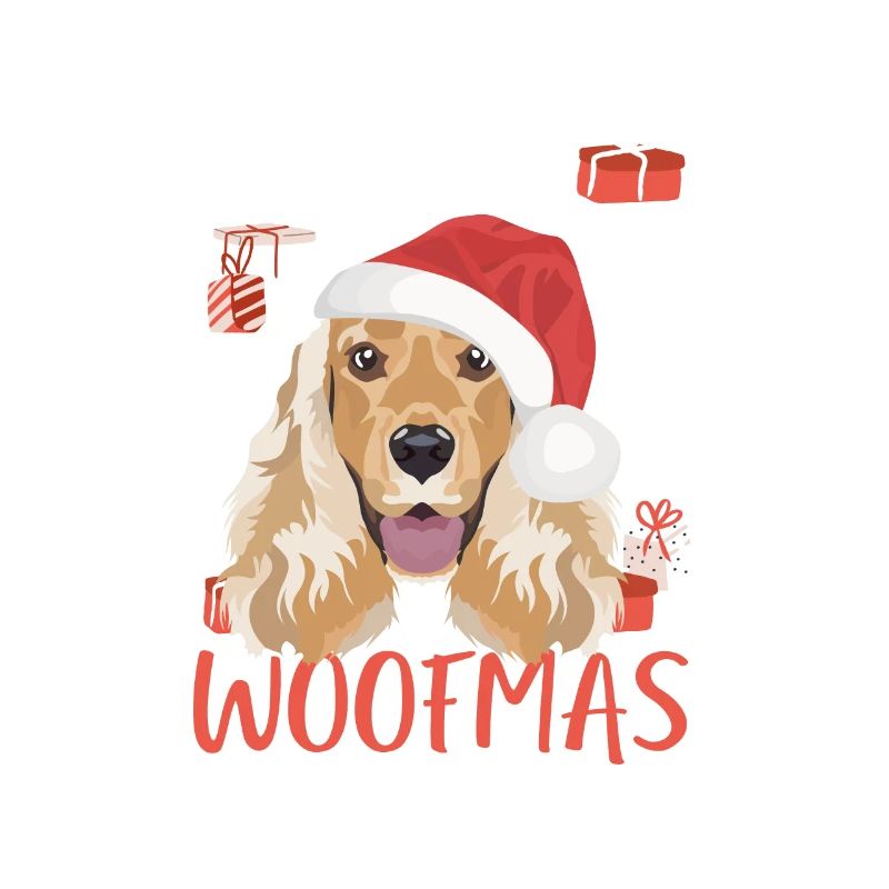 Deutsch Cocker Spaniel Merry Christmas
