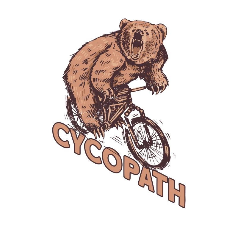 Bear biker cyclist Cycopath