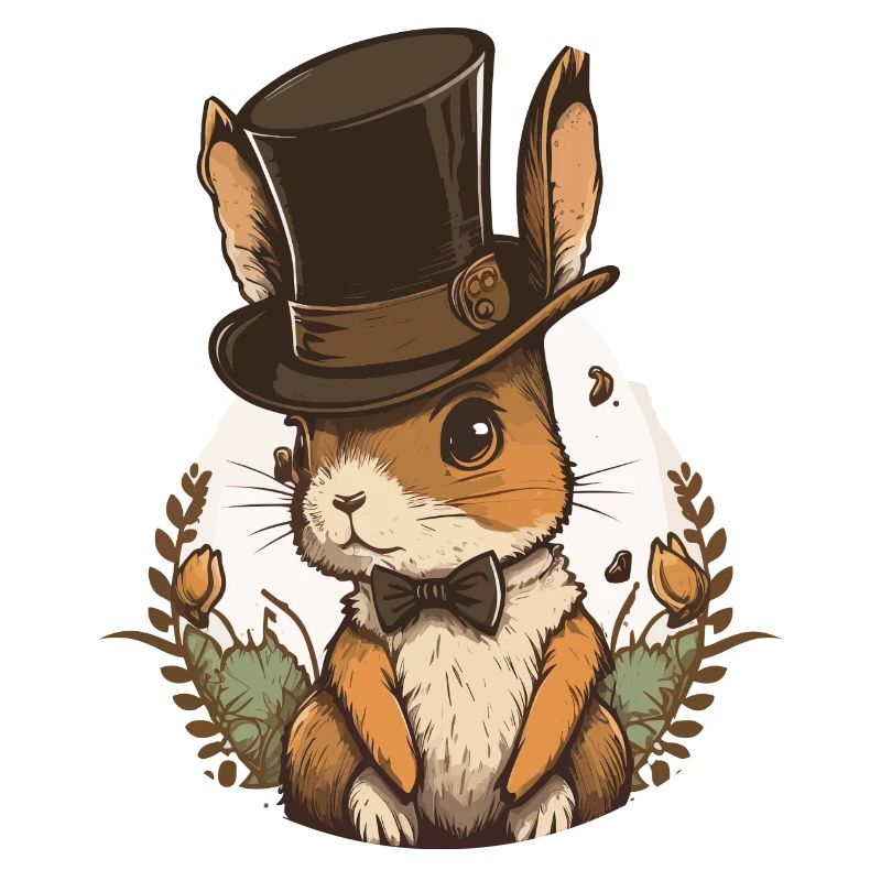 Chapeau haut de forme Lapin