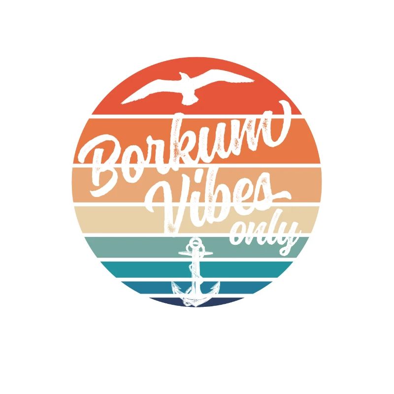 Borkum Vibes Only Anker Möwe