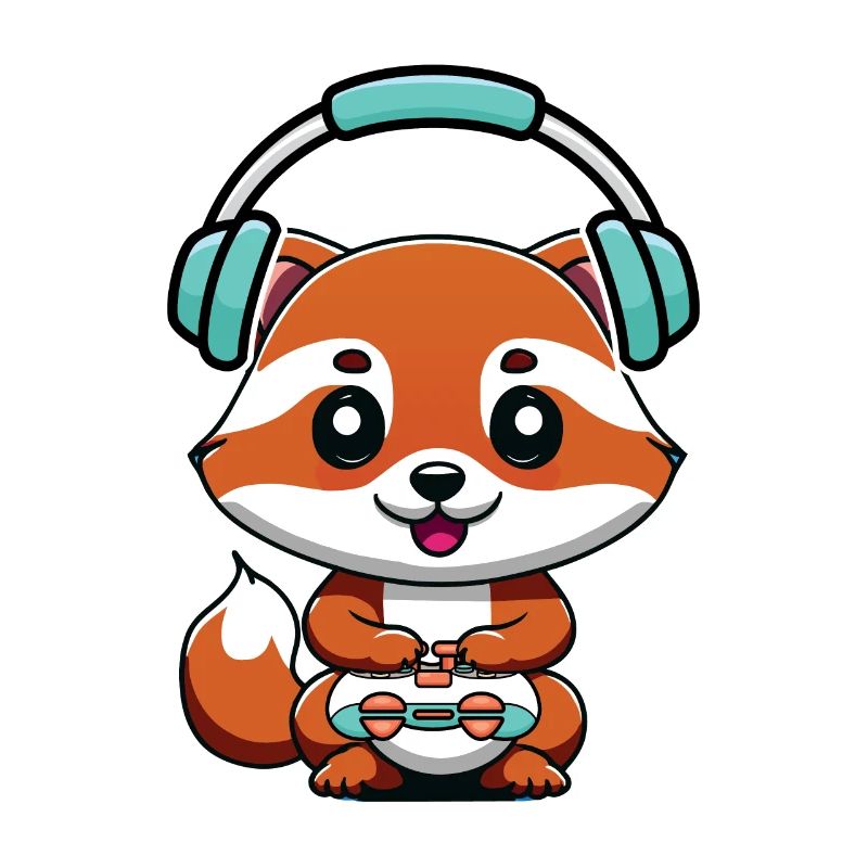 Spielen Sie Controller Gaming Fox Mit Kopfhörern
