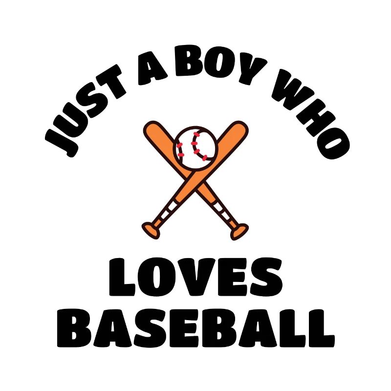 Nur ein Junge, der Baseball liebt