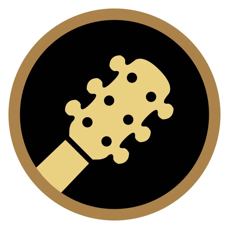 ★ couleurs de conception modifiables ★ tête d'un cercle de guitare