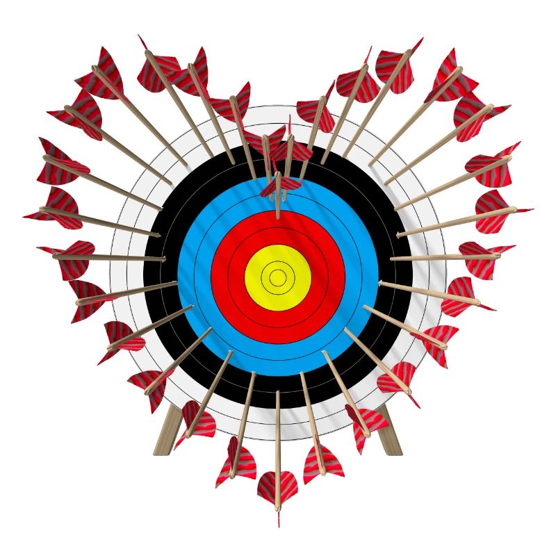 Zielscheibe Herzchen