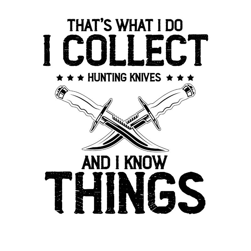 Objets blancs et collectionner le collectionneur de couteaux de chasse