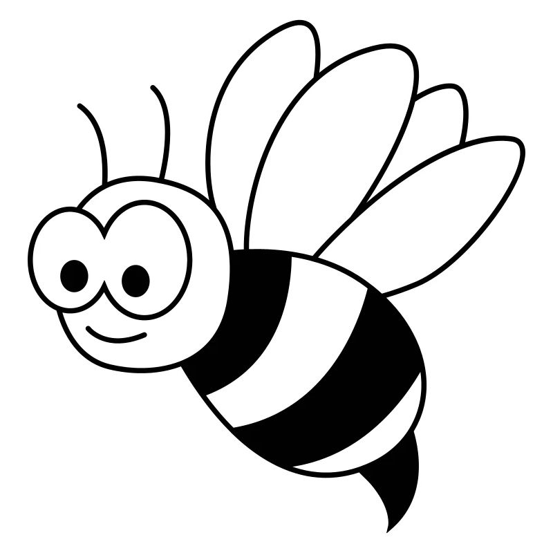 Honigbiene Comic Tier