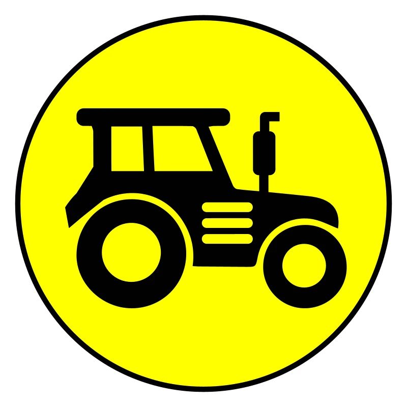 Tractor icon circle