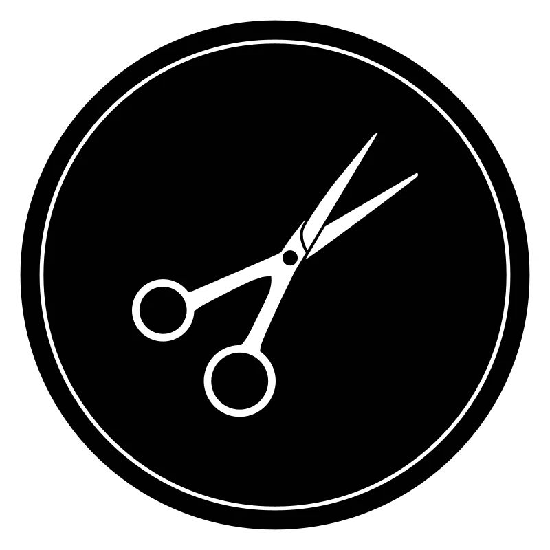 Schere Barber Kreis