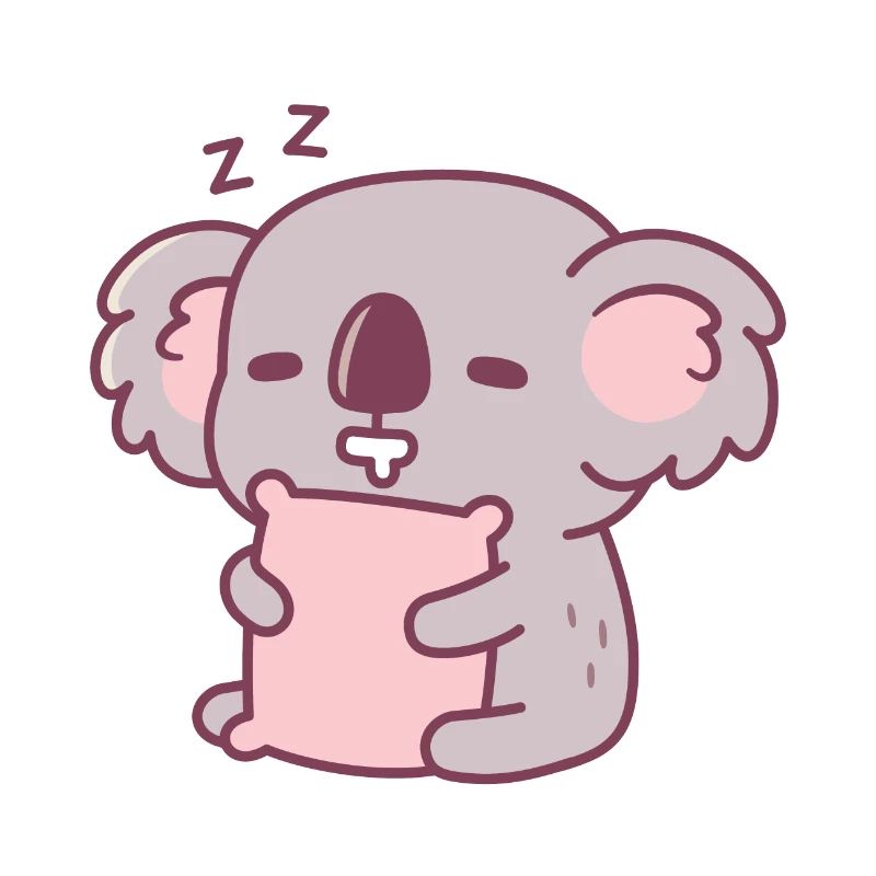 Cute Napping Koala Bear
