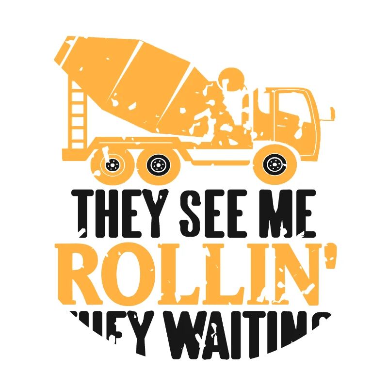 Concrete construction design for construction workers and construction site