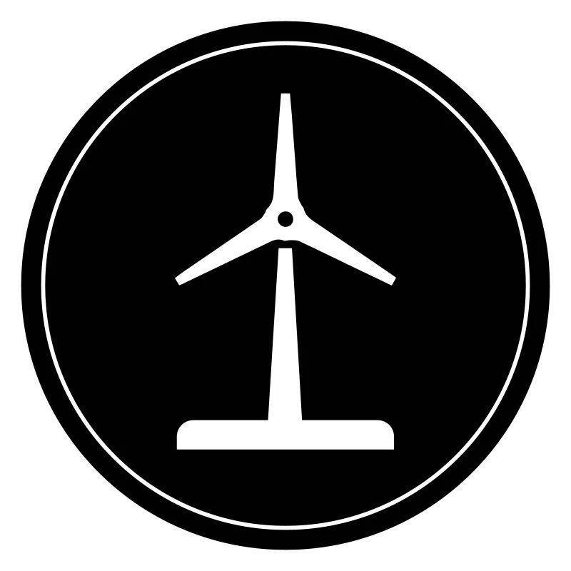 Silhouette d’éolienne