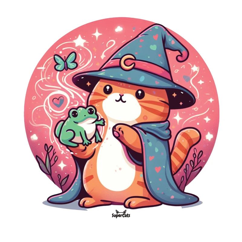 Chat et grenouille