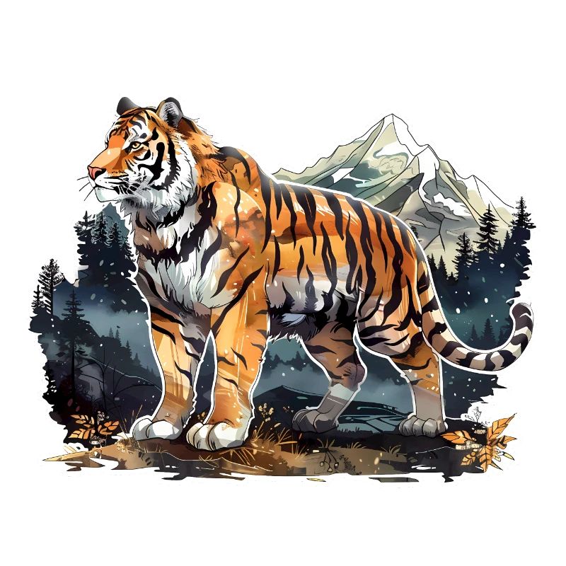 Striking Tiger Pose