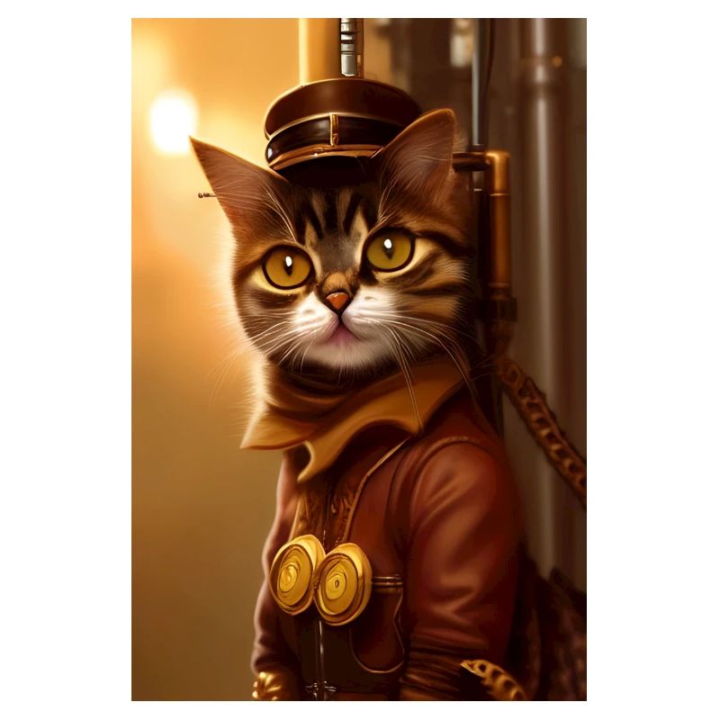 Chat Steampunk Style