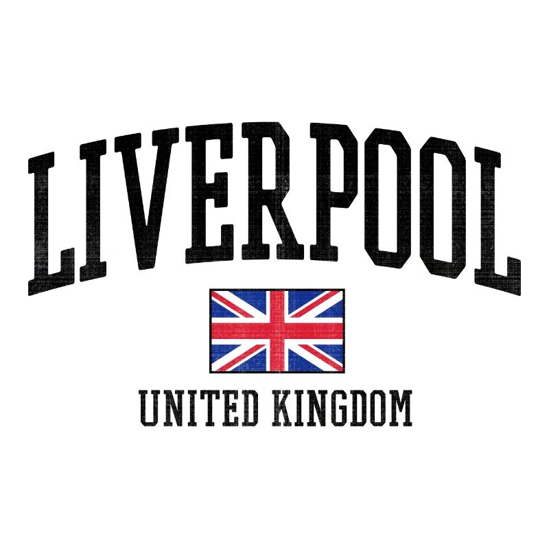 Style du drapeau de Liverpool UK