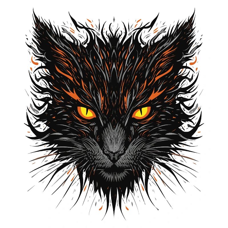 Mutige Katze