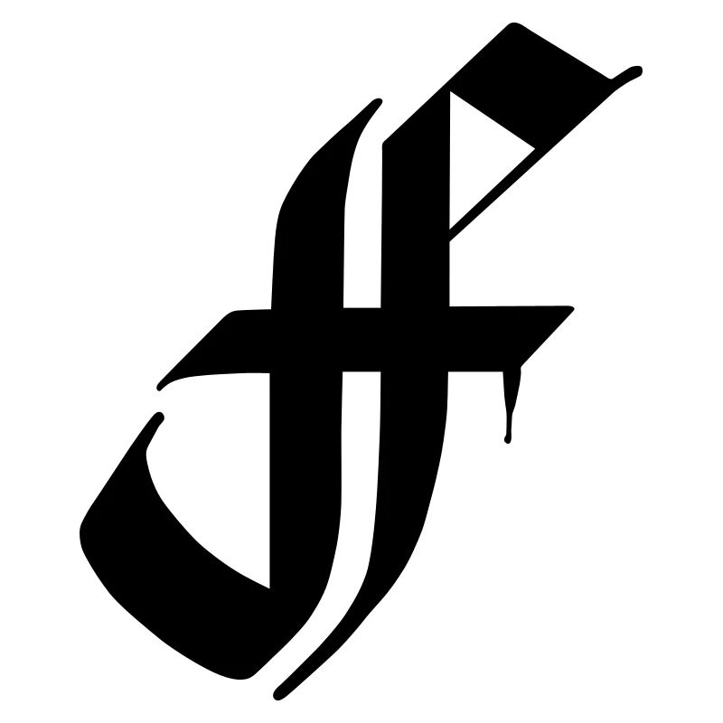 Fraktur font abbreviation F