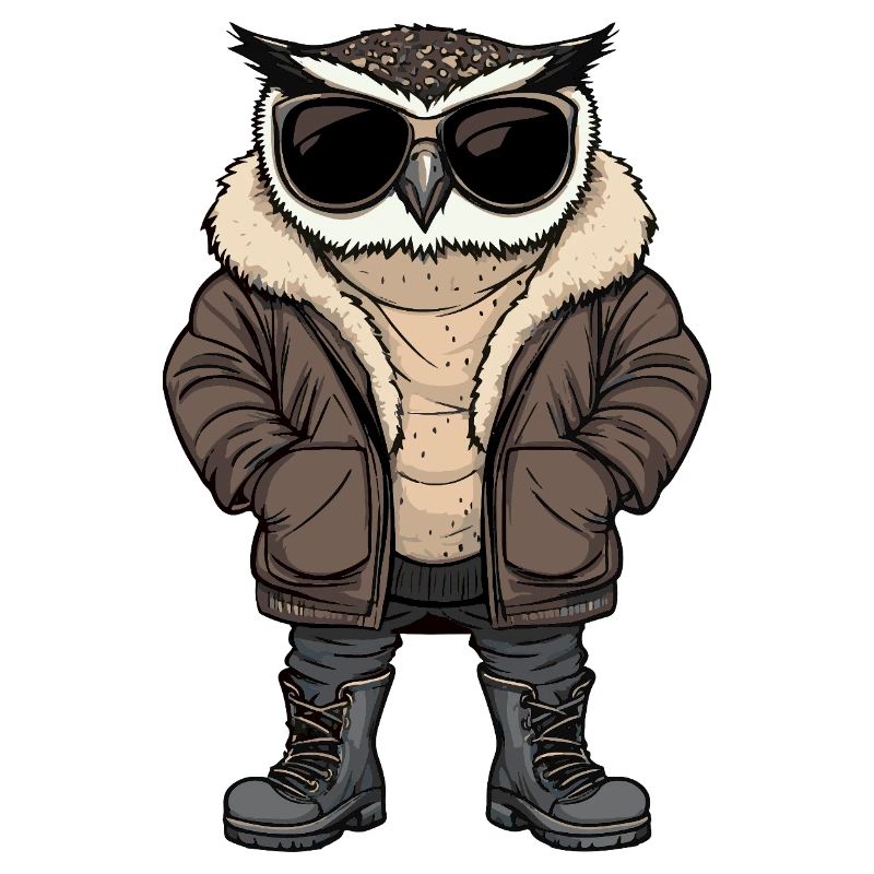 Eule Cool Winter