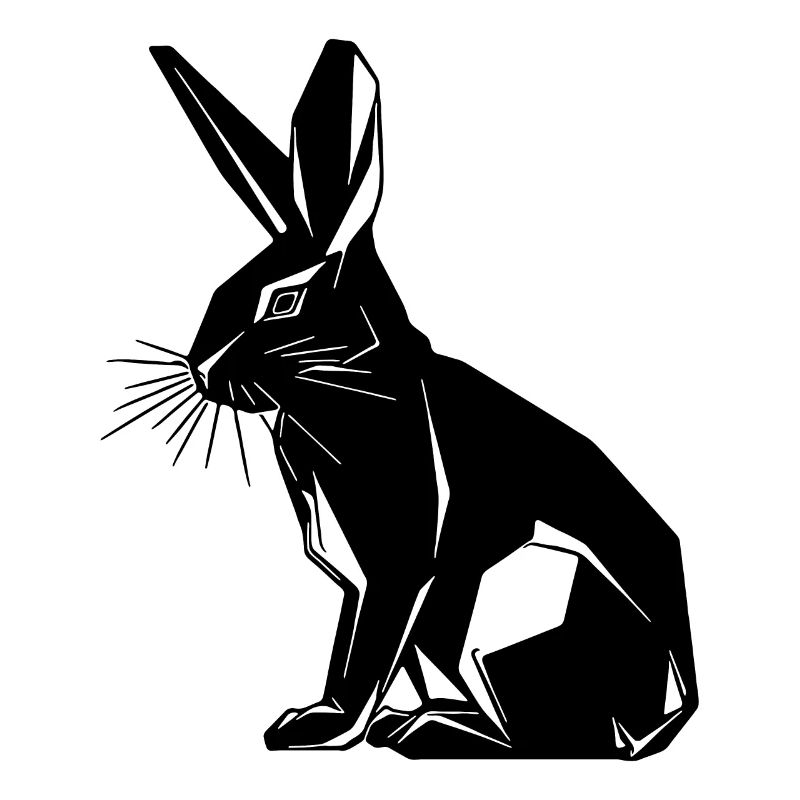 Geometric Bunny Cute Geometry Rabbit