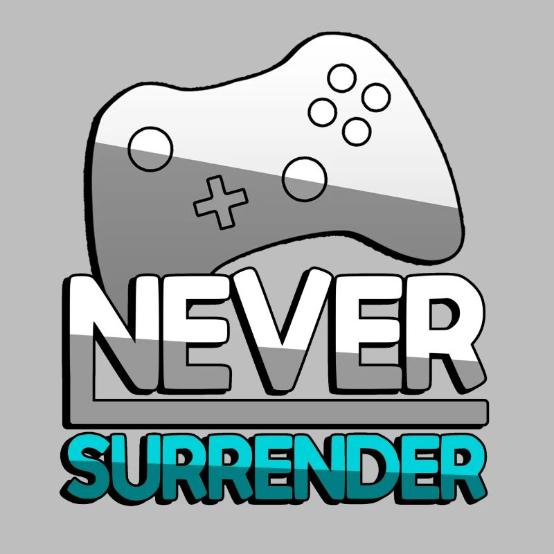 NEVER SURRENDER (Türkis) + Controller - Gaming