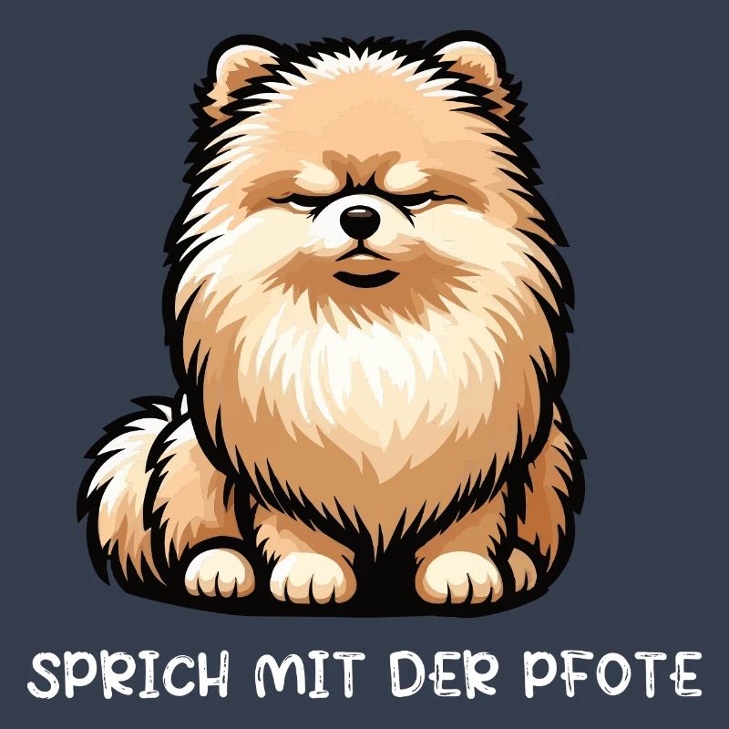 Sprich mit der Pfote Zwergspitz Zwergspitze Spitz
